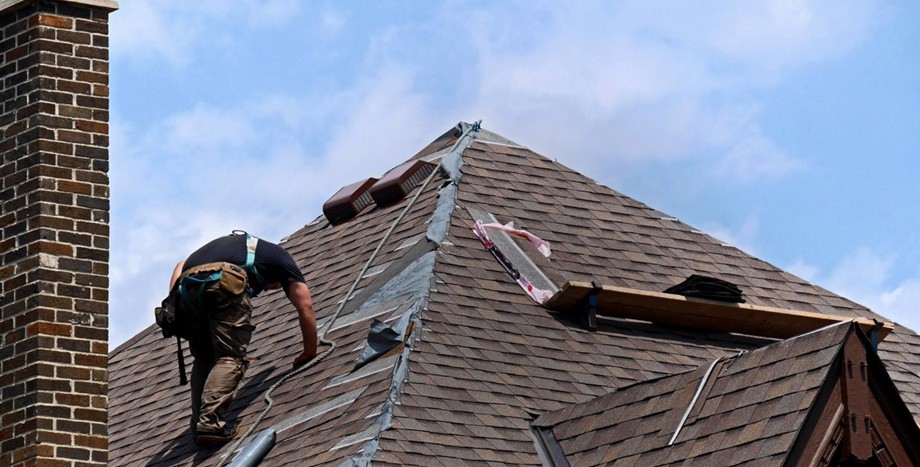 Shingle roof work